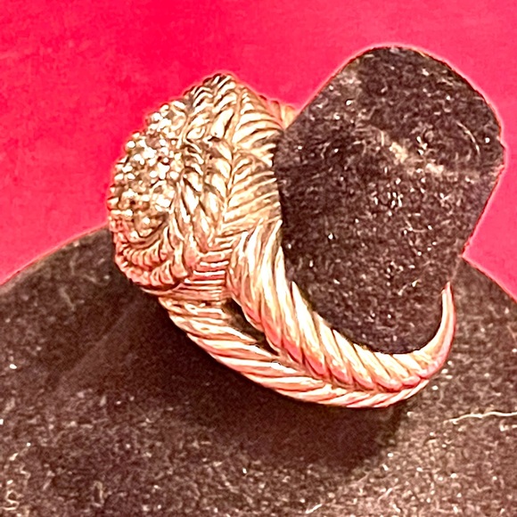 Judith Ripka Sterling Heart Ring sz 8! - Picture 4 of 9